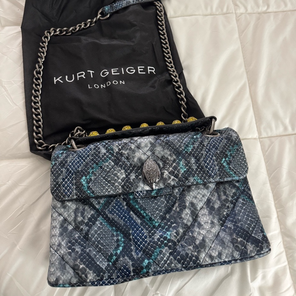 Kurt Geiger Multicolor Snake Print Shoulder Bag